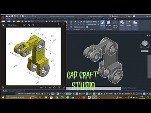 AutoCAD 3D Modeling Tutorial | Complex Mechanical Bracket from 3D Drawing