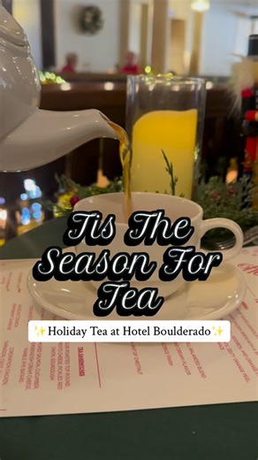 1.2K views · 30 reactions | A Boulder tradition we never skip? Holiday tea at the historic Hotel Boulderado. ☕️ It’s cozy, nostalgic, and full of festive charm. Visit our Holiday Traditions in Boulder page (link in the bio!) to dive into even more tea services and the holiday moments we cherish each year. | Visit Boulder, Colorado | Facebook