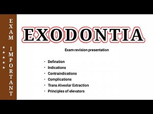 EXODONTIA LECTURE | Exodontia | TOOTH EXTRACTION | Oral Surgery Lecture | Dr Vijay Kumar