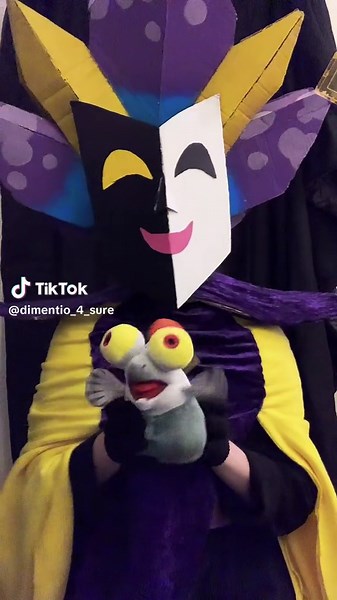 Poor Smallfry bro I was squeezing him so hard 💀 #nintendo #mario #dimentio4sure #supermario #supermario #superpapermario #spm #wii #2007 #cosplay #cosplayer #dimentiocosplay #dimentio