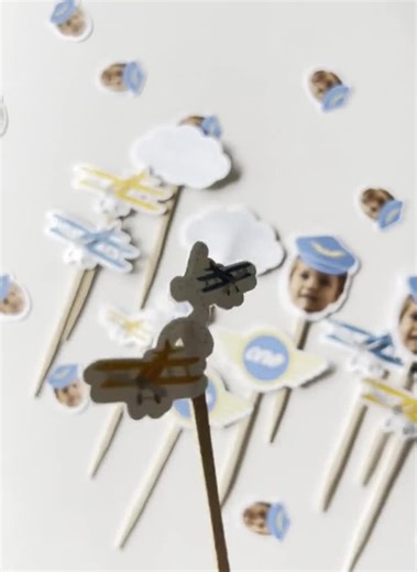 Vintage Airplane First Birthday Party Decorations: Custom Confetti & Banner - Etsy