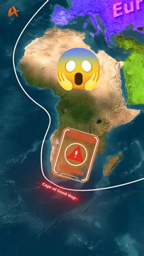 How the Suez Canal Shortened the World by 7000 KM #facts #shorts #mapping