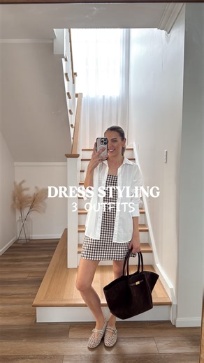 Tori Jane ✨ on Instagram: "Three ways to style a gingham dress for summer ☀️ ✨ Summer casual ✨ Everyday chic ✨ Dress it up Proof that one great dress can do it all — dressy without being formal, just switch the styling and go. 💬 Comment SHOP and I’ll send you the exact dress + all the links. #summerstyling #ginghamdress #everydaychic #dressitup #elevatedsummer #capsulewardrobe #versatilestyle #summeroutfits #australianfashion #modernchic #mumstyle #outfitinspo #howtostyle #effortlessstyle #fash
