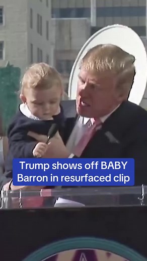 Donald Trump Shows Off Infant Son Barron in 2007 Video