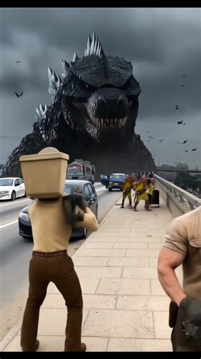 Godzilla Attack Skibidi Mutant