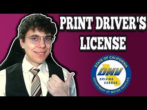 How To Print Temporary Driver's License DMV
