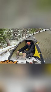 18K views · 288 reactions | Days Hot Tent Camping in Snow ｜Catch and Cook Fre | Campingskills7 | Facebook
