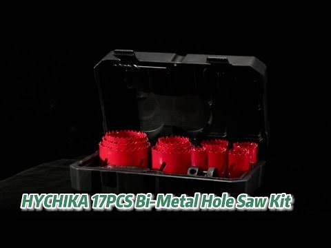 Unboxing, attachments installation, tutorial, and solutions! | HYCHIKA 17Pcs Bi-Metal Hole Saw Kit