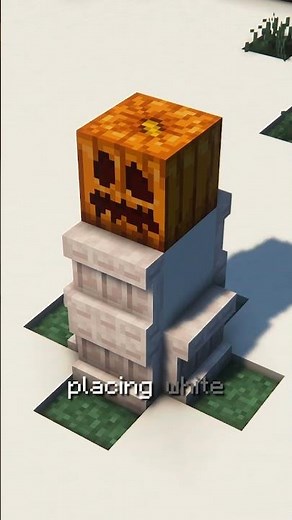 How to Build a Decorative Snowman in Minecraft!