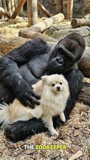From fear to Family - The Gorilla and the Dog #wholesome #heartwarming