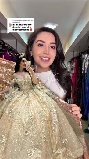 Vestido de XV DORADO: Opciones para la mamá