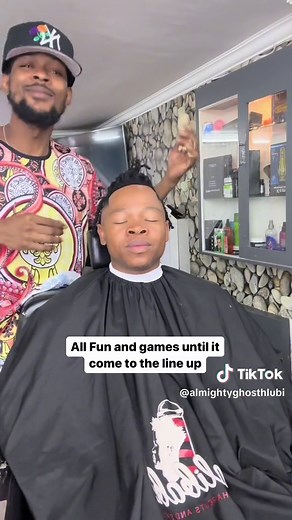 Ghost Hlubi Unique Hairstyle at Alibaba Barber Shop
