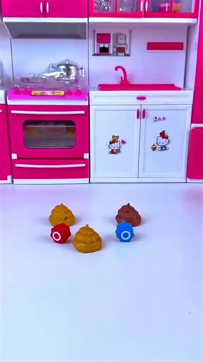 "Guess the 'stinky' surprise this little doll found in the kitchen! 💩🤣" "When your favorite baby doll is having a shitty day in the pink kitchen! 🤢😅" "Tiny doll, big mess! Watch his reaction to the colourful 'poop' invasion! 😱😍" "Is this the new kitchen decor trend? Cocomelon baby doesn't look amused! 🤨😂" #DollSurprise #MiniKitchen #FunnyVideo #ViralReel #KidsToys #ToyReview #Cocomelon #CocomelonToys #ToyPoop #BabyDoll #PinkKitchen #CuteButGross #ReactionFace #EpicFail #KidsHumor #Stinky