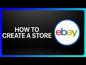 How To Create An Ebay Store Tutorial