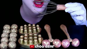 choa asmr | Youtube 💛choa asmr💛 Edible massage tools ASMR just uploaded! link in bio 💛 💛 💛 #ediblemassagetools #massagetools #massager #goldfoodasmr... | Instagram