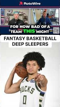 17 DEEP SLEEPERS for NBA Fantasy Basketball in 2026-27 | RotoWire