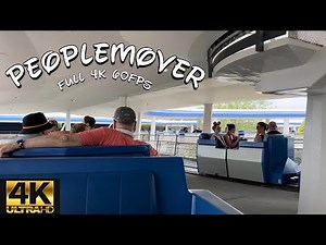 Captivating Disney's Tomorrowland Transit Authority PeopleMover in 4K 60FPS