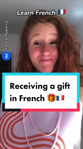 Today I teach you how to receive a gift in French 🇫🇷🎁 #frenchteacher #learnfrench #languagelearning #merci #learningfrench