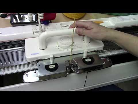 Manual Slip Stitch On the Silver Reed SK840 Knitting Machine