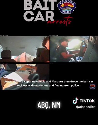 Albuquerque Police Arrest Seven in Bait Car Theft Operation