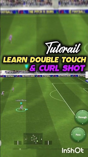 How To Double touch + Curl shoot Tutorial in Efootball #efootball #pes #efootball2025 #tutorial