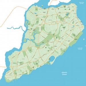 Highly detailed map of New York