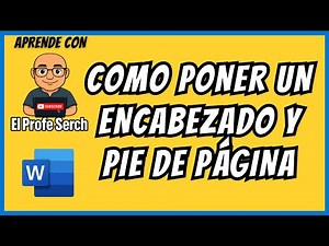 Como poner un Encabezado y Pie de Pagina Word 365