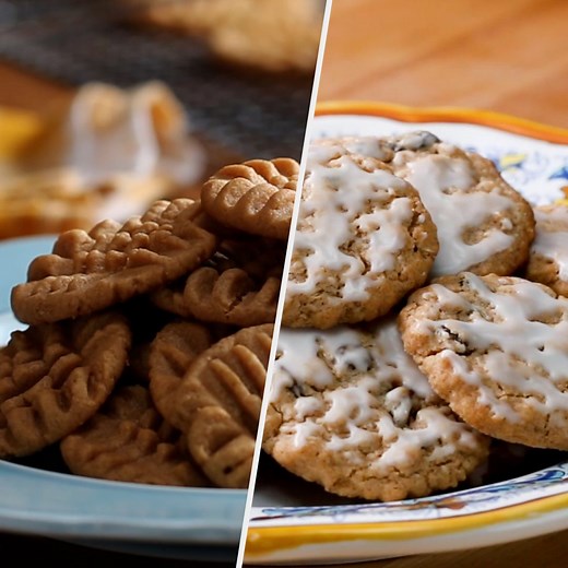 104K views · 731 reactions | 6 Classic Homemade Cookie Recipes! Recipes: https://tasty.co/recipe/the-best-chewy-chocolate-chip-cookies https://tasty.co/recipe/3-ingredient-peanut-butter-cookies https://tasty.co/recipe/the-softest-sugar-cookies-ever https://tasty.co/recipe/red-velvet-box-cookies-recipe https://tasty.co/recipe/the-best-soft-and-chewy-snickerdoodle-cookies https://tasty.co/recipe/iced-oatmeal-cookies | Tasty | Facebook