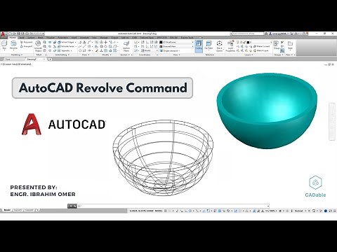 AutoCAD Revolve Command | AutoCAD 3d Modeling | AutoCAD Bowl | CADable |CADable tutorials #autocad3d