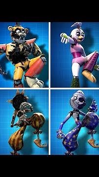 FNaF Security Breach Animatronics Springy Dance Fortnite Emote Animations