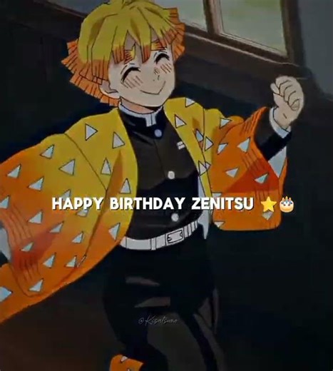Happy birthday Zenitsu ⭐🎂 #kimetsunoyaiba #zenitsu