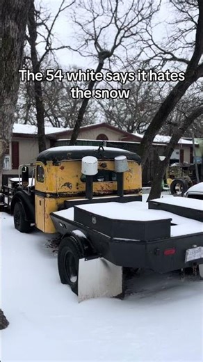 The 54 white sitting on a 91 dodge frame#12valvecummins #build #cummins #dodge #ratrods