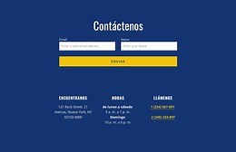 Formulario de contacto con dirección - Plantilla HTML5 por Nicepage