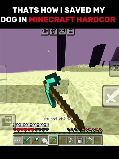 I saved my dog 🐕 ❤️ #minecraft
