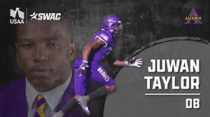 The SWAC and USAA have partnered together to help deserving SWAC football standouts make it to the next level! We’re showcasing a few of their best plays from their collegiate careers for NFL scouts to take note. This week’s standout player is (DB) Juwan Taylor from Alcorn State University. | The Southwestern Athletic Conference | Facebook