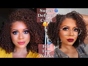 How To Get A Super Defined Wash N' Go 🌀Using The Shower Cap Method To Last Two Weeks | Natural Hair