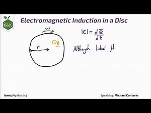Electromagnetic Induction in a Disc - Part B - Magnetic Fields Level 5