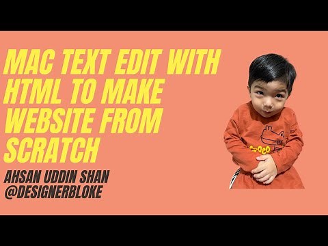 Mac Text Edit with HTML to make website from scratch