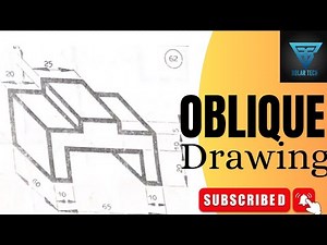 Oblique drawing - Engineering drawing || Technical drawing
