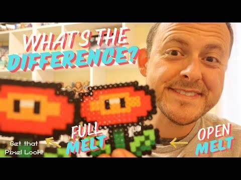 What's the difference between Full & Open Perler Bead Melts? How to get that Pixel Perfect Look!