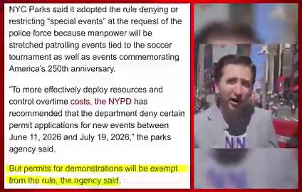 BREAKING - New York City voters are furious and demanding the removal of Zohran Mamdani after he issued an emergency order blocking New Yorkers from celebrating America’s upcoming 250th anniversary in Times Square, while still allowing protesters and agitators to operate freely.