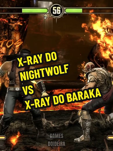 X-Ray Showdown: Nightwolf vs Baraka in Mortal Kombat 9