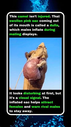 Camel Grows a Balloon From Its Mouth for real?