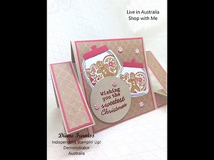#341 (25) Reverse Centre Step Card Using Stampin' Up! Products