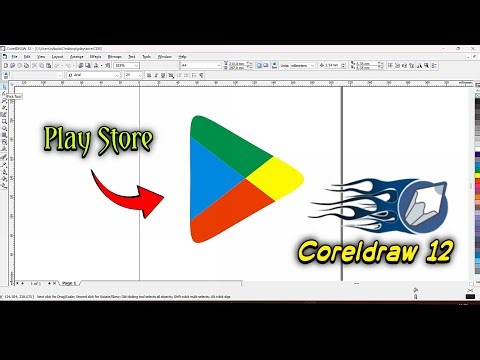 How to make Play Store logo in coreldraw 12 step-by-step video || Play store logo design in coreldrw