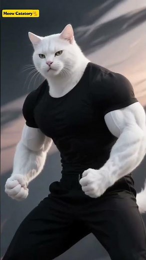 This Muscular Cat Has a Secret | The Adventures of Meow Catstory