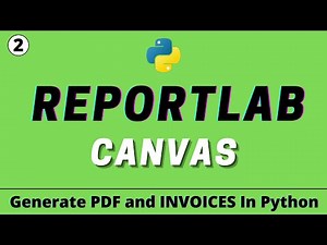 Canvas in Reportlab | Reportlab Tutorial in Hindi | Create PDF and INVOICE