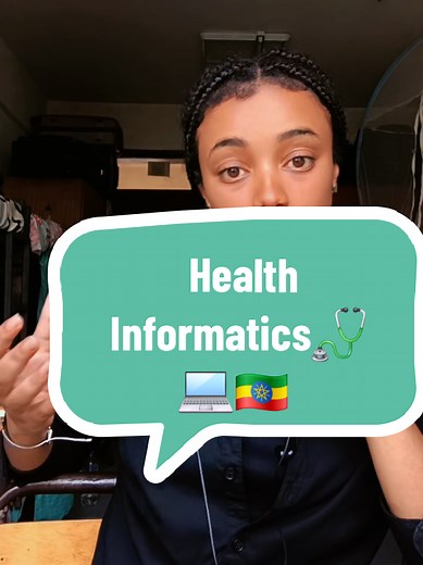 all about health informatics • Healthcare Technology Data Science • 4 years degree program • Given in universities like Hawassa University, University of Gondar, Debre Berhan University and more 📚 Main Courses: - Health Information Systems - EMR/EHR - Programming - Database - Networking - Biostatistics - Epidemiology - Data Analytics - Public Health 💼 Career Areas: - Hospitals - Ministry of Health - NGOs - Digital Health Projects - Research Centers - Monitoring & Evaluation - Health Data Manag