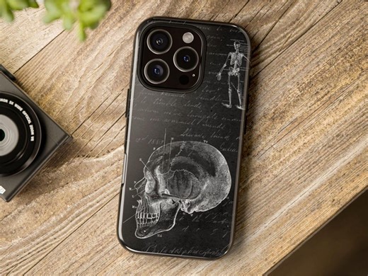 Goth Phone Case | Vintage Anatomy Skull | Protective Phone Cover | Iphone, Google Pixel, Samsung Galaxy | Da6 - Etsy