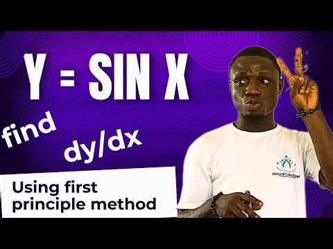 FIRST PRINCIPLE METHOD OF DIFFERENTIATION (y = sin x , find dy/dx )| WELL EXPLAINED | PAST QUESTIONS